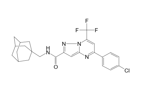 N-(1-adamantylmethyl)-5-(4-chlorophenyl)-7-(trifluoromethyl)-2-pyrazolo[1,5-a]pyrimidinecarboxamide