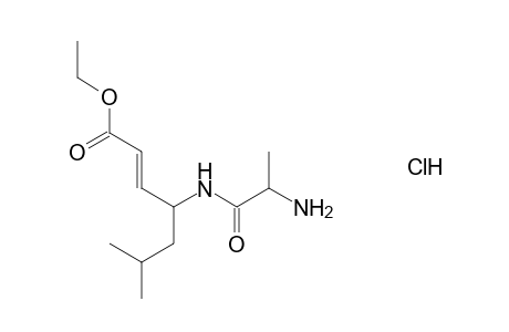 2-(E)-HEPTENOIC ACID, (4S)-4-[((R)-ALANYL)AMINO]-6-METHYL-, ETHYL ESTER, HYDROCHLORIDE (D-ALA-L-DHSOET.HCL)
