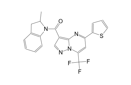 3-[(2-methyl-2,3-dihydro-1H-indol-1-yl)carbonyl]-5-(2-thienyl)-7-(trifluoromethyl)pyrazolo[1,5-a]pyrimidine