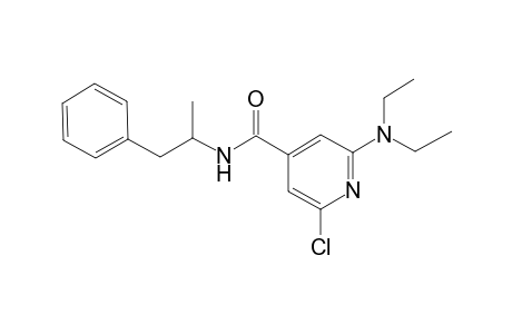 2-Chloro-6-(diethylamino)-N-(1-methyl-2-phenylethyl)isonicotinamide