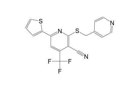 3-pyridinecarbonitrile, 2-[(4-pyridinylmethyl)thio]-6-(2-thienyl)-4-(trifluoromethyl)-