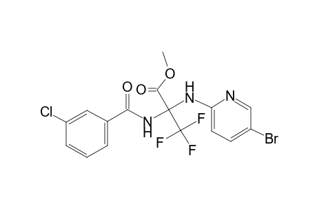 2-(5-Bromo-pyridin-2-ylamino)-2-(3-chloro-benzoylamino)-3,3,3-trifluoro-propionic acid methyl ester