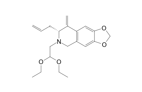 (3R)-3-Allyl-N-(2,2-diethoxyethyl)-4-methylene-6,7-methylenedioxy-1,2,3,4-tetrahydroisoquinoline