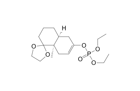 Phosphoric acid, diethyl, 3',4',4'a,5',8',8a'-hexahydro-8a'-methylspiro[1,3-dioxolane-2,1'(2'H)naphthalen]-6'-yl ester,cis