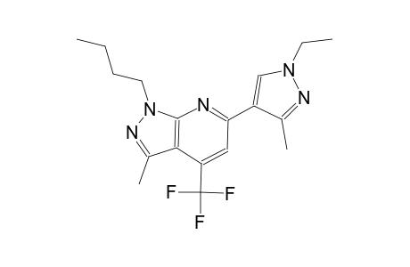 1-butyl-6-(1-ethyl-3-methyl-1H-pyrazol-4-yl)-3-methyl-4-(trifluoromethyl)-1H-pyrazolo[3,4-b]pyridine