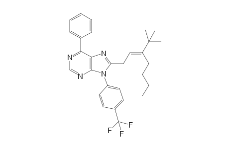 (E)-8-[3-(tert-Butyl)hept-2-en-1-yl]-6-phenyl-9-[4-(trifluoromethyl)phenyl]-9H-purine