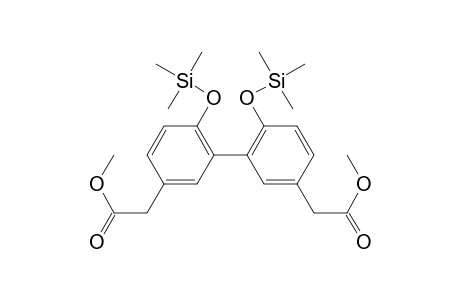 Biphenyl-2,2'-hydroxy-5,5'-acetic acid methylester 2TMS