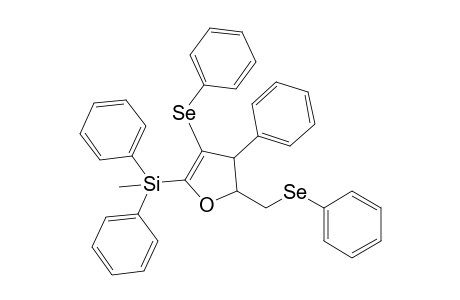 5-Methyldiphenylsilyl-3-phenyl-4-phenylselenyl-2-phenylselenylmethyl-3,4-dihydrofuran