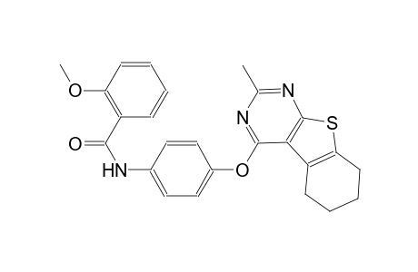 benzamide, 2-methoxy-N-[4-[(5,6,7,8-tetrahydro-2-methylbenzo[4,5]thieno[2,3-d]pyrimidin-4-yl)oxy]phenyl]-