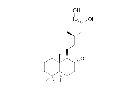 17-nor-8-oxo-13 beta-labdan-15-oic acid oxime