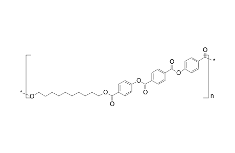 Poly(oxydecamethylene-oxy-benzoyloxy-terephthaloyloxybenzoyl)