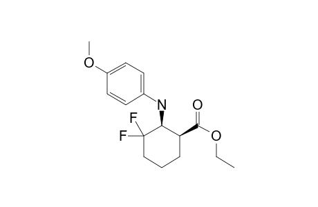 CIS-(+/-)-1,1-DIFLUORO-3-(ETHOXYCARBONYL)-2-(4-METHOXYPHENYLAMINO)-1-CYCLOHEXANE