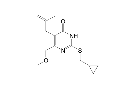 2-[(cyclopropylmethyl)thio]-5-(2-methylallyl)-4(3H)-pyrimidinone