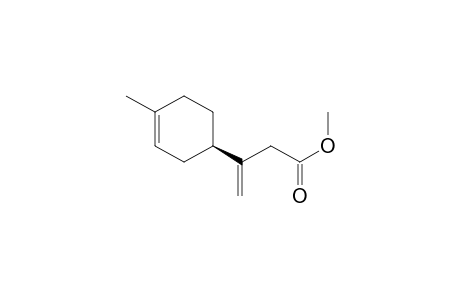 3-[(1R)-4-methyl-1-cyclohex-3-enyl]-3-butenoic acid methyl ester