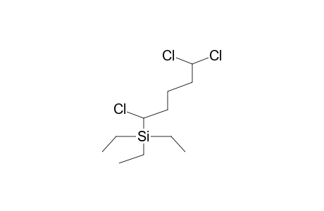 TRIETHYL(1,5,5-TRICHLOROPENTYL)SILANE