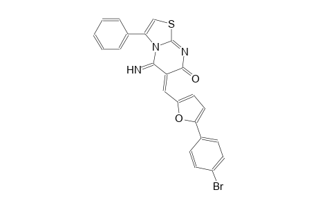 (6Z)-6-{[5-(4-bromophenyl)-2-furyl]methylene}-5-imino-3-phenyl-5,6-dihydro-7H-[1,3]thiazolo[3,2-a]pyrimidin-7-one