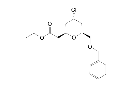 Ethyl 2-(6-(benzyloxy)methyl-4-trans-chlorotetrahydro-2H-pyran-2-yl)acetate