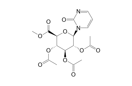 1-deoxy-1-(2-oxo-1(2H)-pyrimidinyl)-beta-D-glucopyranuronic acid, methyl ester, triacetate
