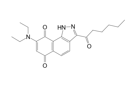 3-Diethylamino-7-hexanoylpyrazolo[5,4-a]naphtho-1,4-quinone