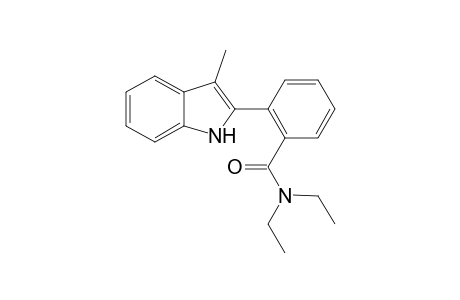 N,N-Diethyl-2-(3-methyl-1H-indol-2-yl)benzamide