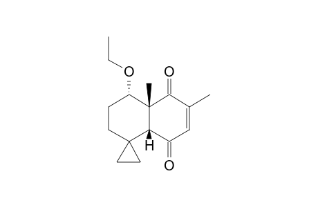 (4aR,8S,8aR)-8-ethoxy-2,8a-dimethyl-spiro[4a,6,7,8-tetrahydronaphthalene-5,1'-cyclopropane]-1,4-quinone