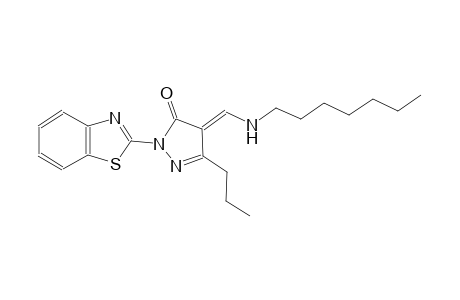 (4E)-2-(1,3-benzothiazol-2-yl)-4-[(heptylamino)methylene]-5-propyl-2,4-dihydro-3H-pyrazol-3-one
