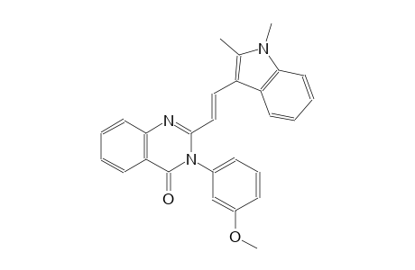 4(3H)-quinazolinone, 2-[(E)-2-(1,2-dimethyl-1H-indol-3-yl)ethenyl]-3-(3-methoxyphenyl)-