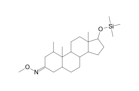 Androstan-17.beta.-ol-3-one <1.alpha.-methyl-> methoxime, mono-TMS