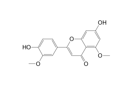 5-Methoxy-2-(3-methoxy-4-oxidanyl-phenyl)-7-oxidanyl-chromen-4-one
