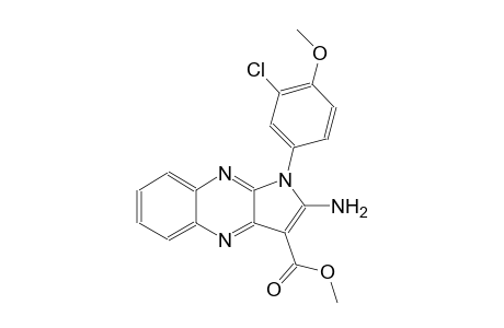 1H-pyrrolo[2,3-b]quinoxaline-3-carboxylic acid, 2-amino-1-(3-chloro-4-methoxyphenyl)-, methyl ester