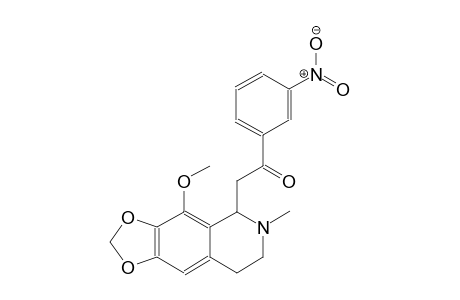 2-(4-methoxy-6-methyl-5,6,7,8-tetrahydro[1,3]dioxolo[4,5-g]isoquinolin-5-yl)-1-(3-nitrophenyl)ethanone