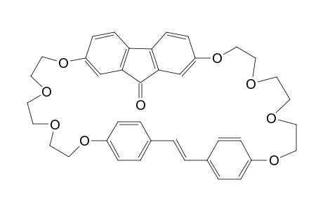 2,7-(1,4,7,18,21,24-Hexaoxa-8,11;14,17-diethenylenecyclopentacos-8,10,12,14,16-pentaene)dibenzo[b,d]furan-9-one [crowno-6-cyclophane]