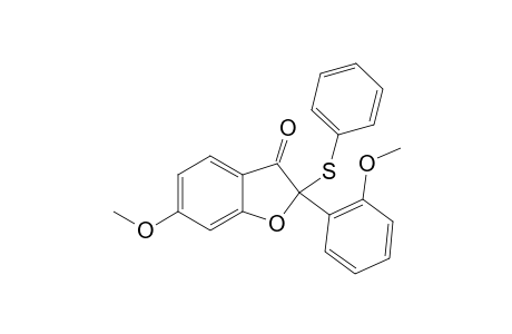 6-Methoxy-2-(2-methoxyphenyl)-2-(phenylthio)benzofuran-3(2H)-one