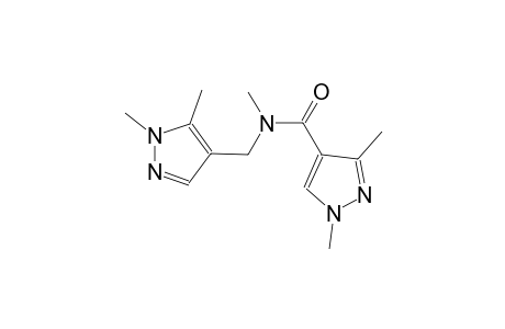N-[(1,5-dimethyl-1H-pyrazol-4-yl)methyl]-N,1,3-trimethyl-1H-pyrazole-4-carboxamide