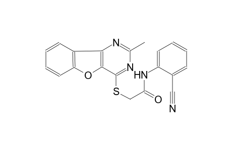 N-(2-cyanophenyl)-2-[(2-methyl[1]benzofuro[3,2-d]pyrimidin-4-yl)sulfanyl]acetamide