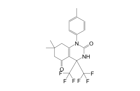 7,7-dimethyl-1-(4-methylphenyl)-4,4-bis(trifluoromethyl)-4,6,7,8-tetrahydro-2,5(1H,3H)-quinazolinedione