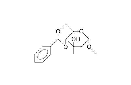 Methyl 4,6-O-benzylidene-2-deoxy-3-C-methyl-A-D-arabino-hexapyrano-side
