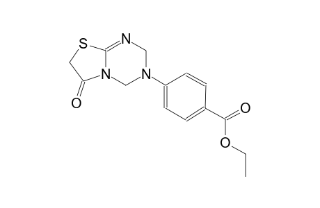 benzoic acid, 4-(6,7-dihydro-6-oxo-2H-thiazolo[3,2-a][1,3,5]triazin-3(4H)-yl)-, ethyl ester
