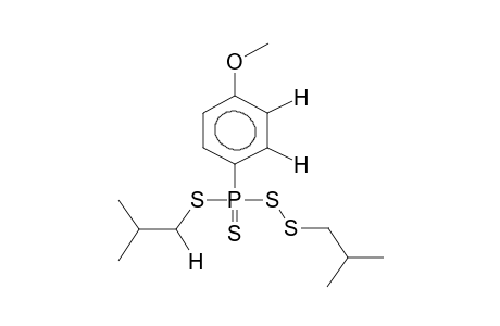 S,S-ISOBUTYL-S'-ISOBUTYL(4-METHOXYPHENYL)TRITHIOLOTHIONPHOSPHONATE