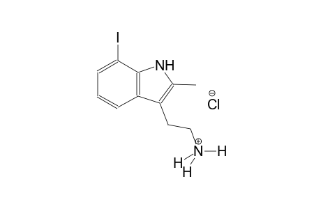 1H-indole-3-ethanaminium, 7-iodo-2-methyl-, chloride