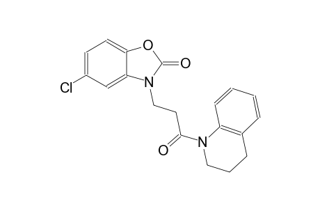 5-chloro-3-[3-(3,4-dihydro-1(2H)-quinolinyl)-3-oxopropyl]-1,3-benzoxazol-2(3H)-one