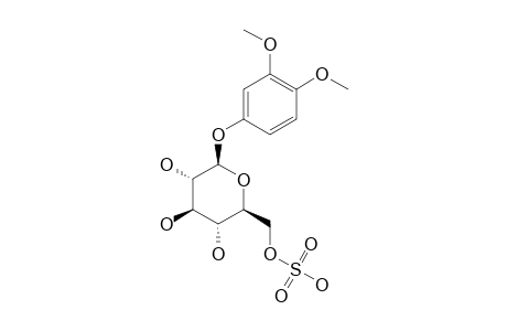 3,4-DIMETHOXYPHENYL-1-O-BETA-D-(6-SULPHO)-GLUCOPYRANOSIDE