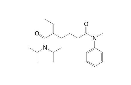5-(diisopropylcarbamoyl)-N-methyl-N-phenyl-5-heptenamide