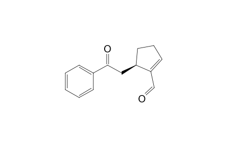 (R)-5-(2-Oxo-2-phenylethyl)cyclopent-1-enecarbaldehyde