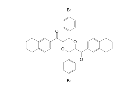 (3,6-Bis(4-bromophenyl)-1,4-dioxane-2,5-diyl)bis((5,6,7,8-tetrahydronaphthalen-2-yl)methanone)