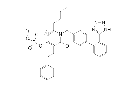 Diethylphosphonic acid 2-Butyl-6-oxo-5-phenethyl-1-[2'-(1H-tetrazol-5-yl)biphenyl-4-ylmethyl]-1,6-dihydro-pyrimidin-4-yl ester