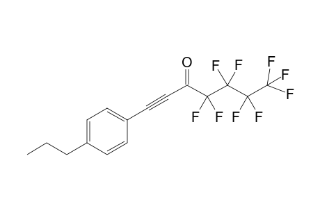 4,4,5,5,6,6,7,7,7-Nonafluoro-1-(4-propyl-phenyl)-hept-1-yn-3-one