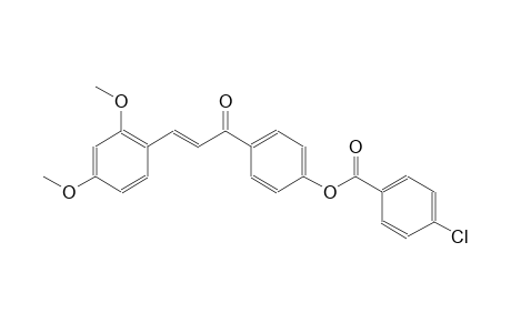 4-[(2E)-3-(2,4-dimethoxyphenyl)-2-propenoyl]phenyl 4-chlorobenzoate