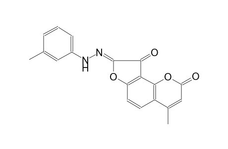 (8Z)-4-methyl-2H-furo[2,3-h]chromene-2,8,9-trione 8-[(3-methylphenyl)hydrazone]
