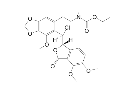 N-Carbethoxy-1,2-seco-1-chloronarcotine